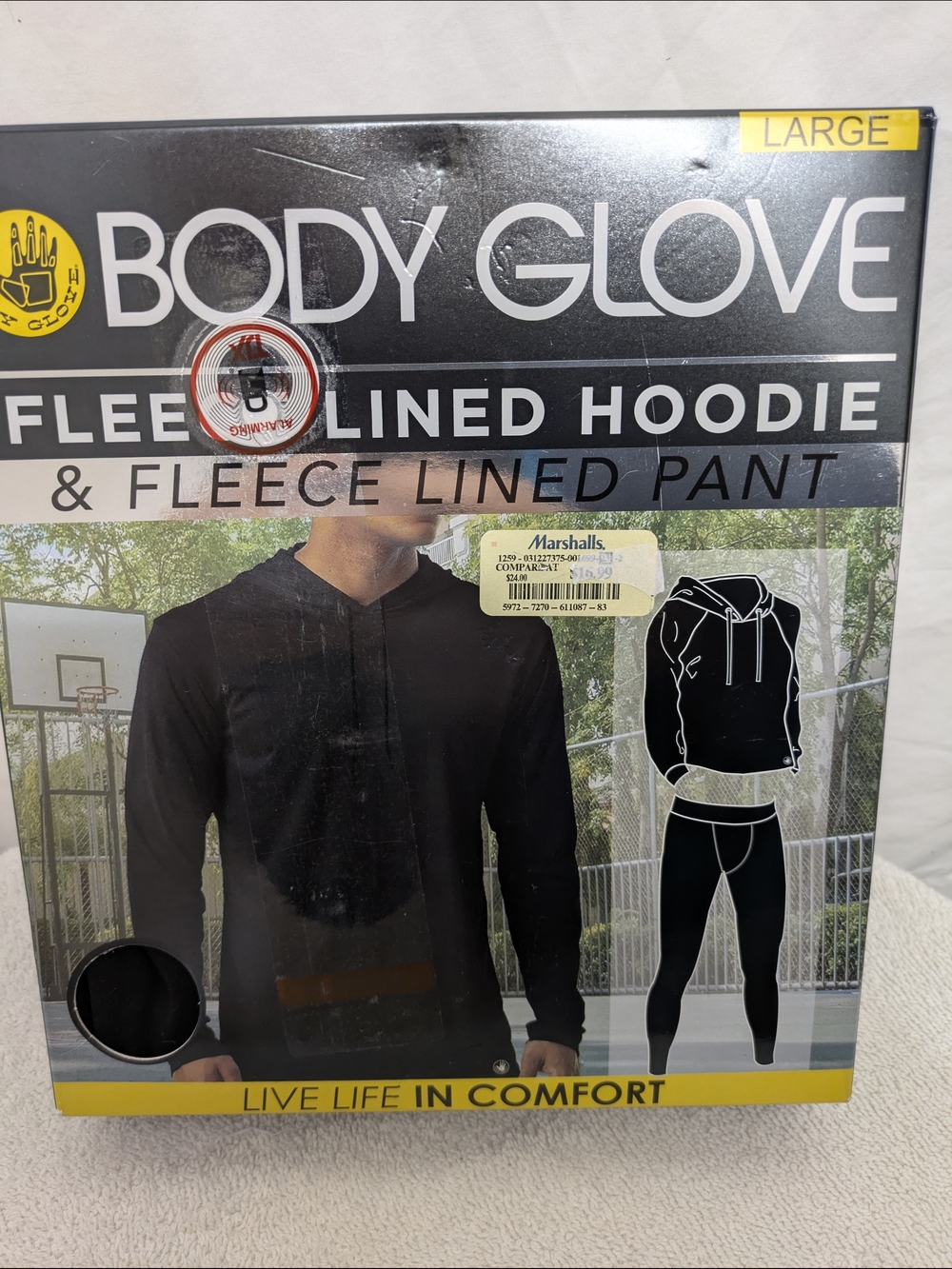 Body Glove Black Fleece-Lined Hoodie & Pant Set